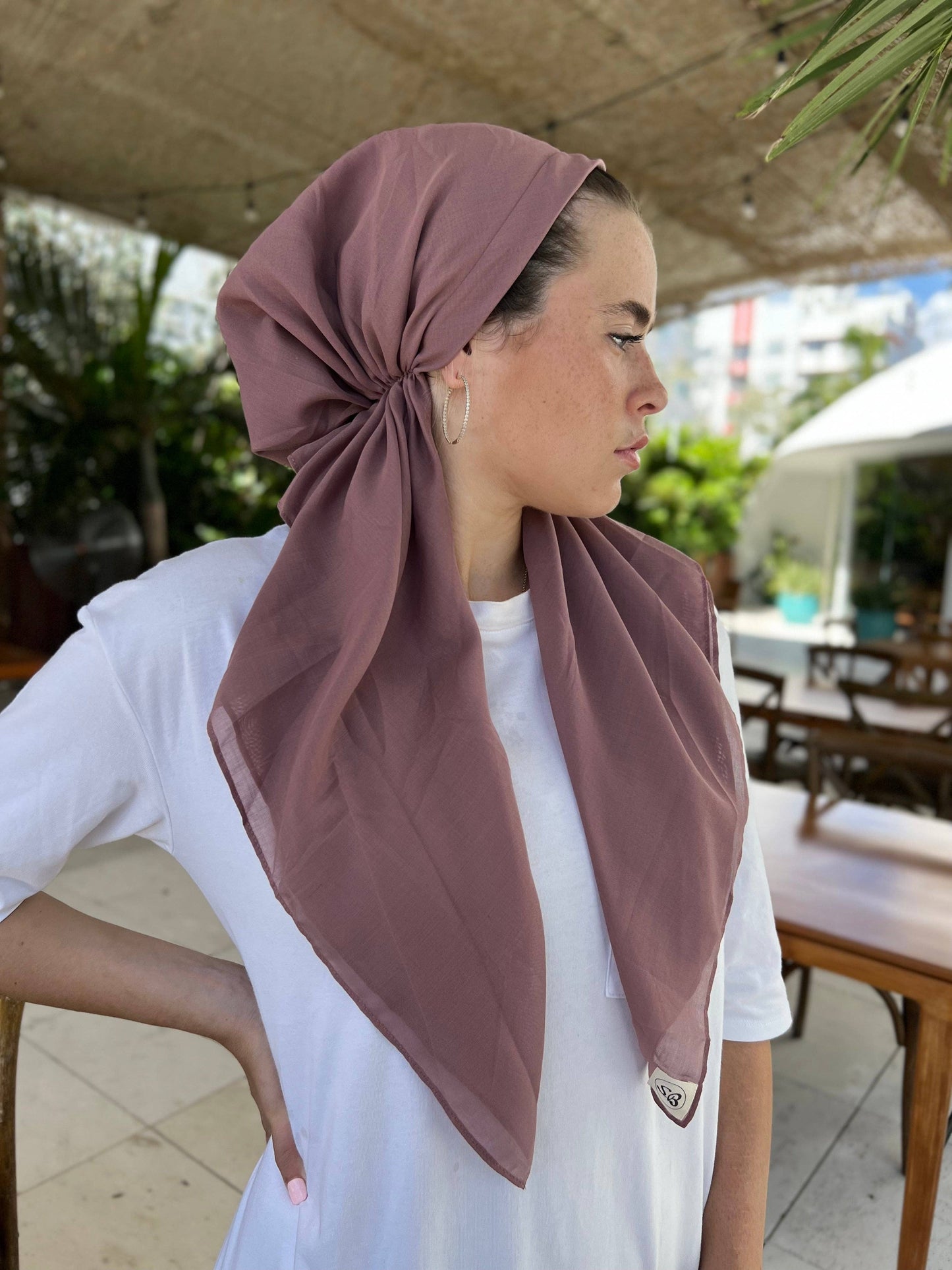 Pretied Cotton Plum (with Velvet Grip)