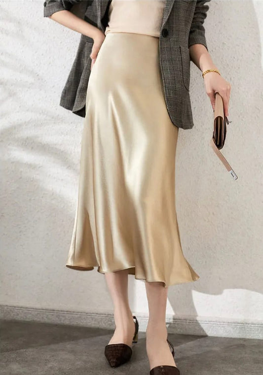 Silk Slip Skirt